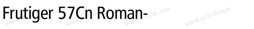 Frutiger 57Cn Roman字体转换